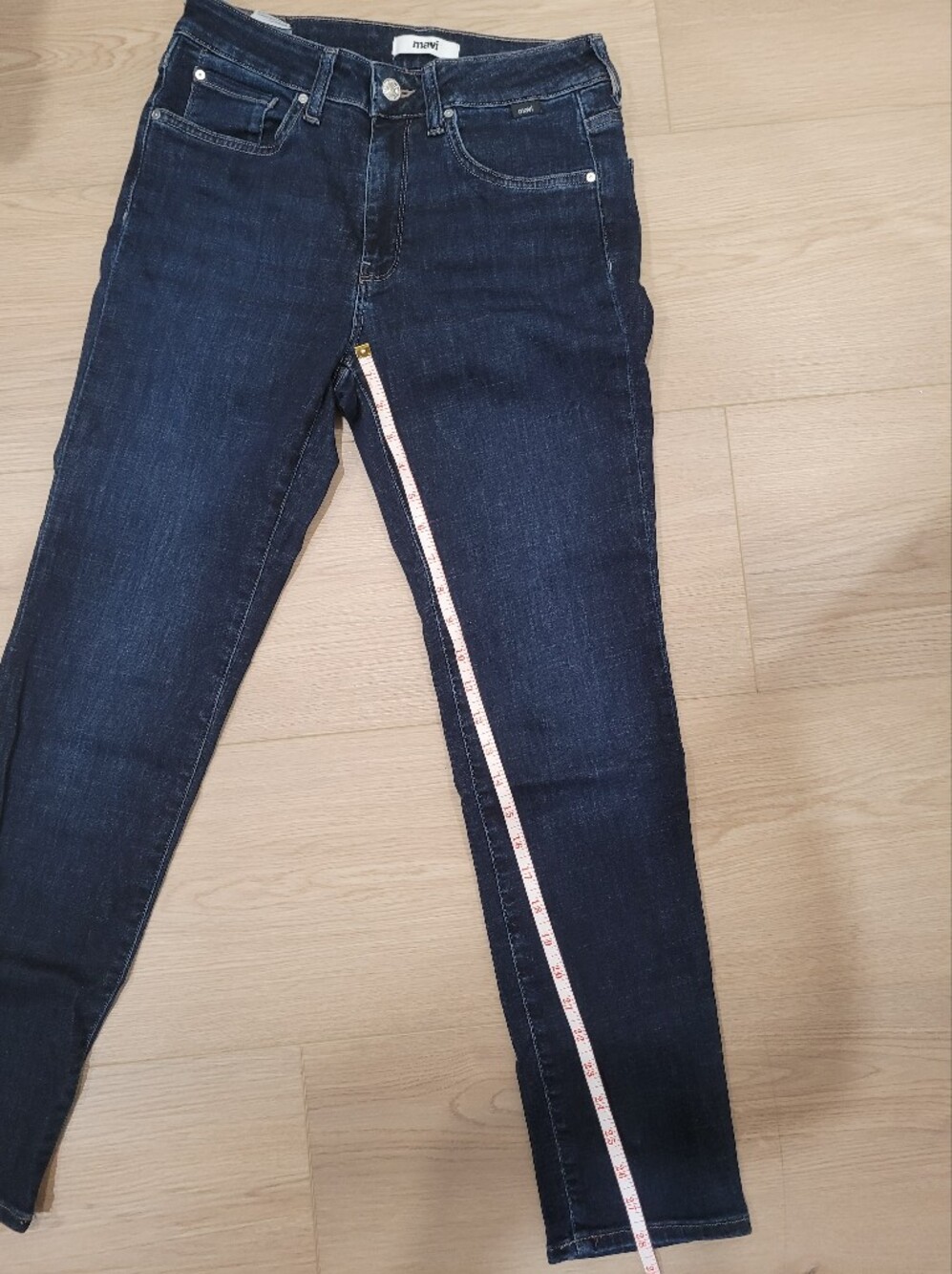 Dark Blue Denim MAVI Jeans "KATHLEEN" Boyfriend - Picture 9 of 11